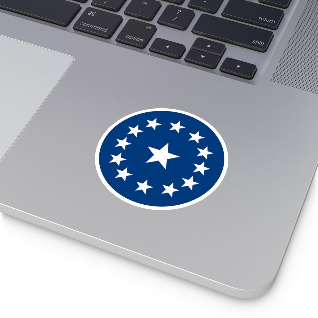 Flag of Deseret (Kingdom of God flag) - Round decal
