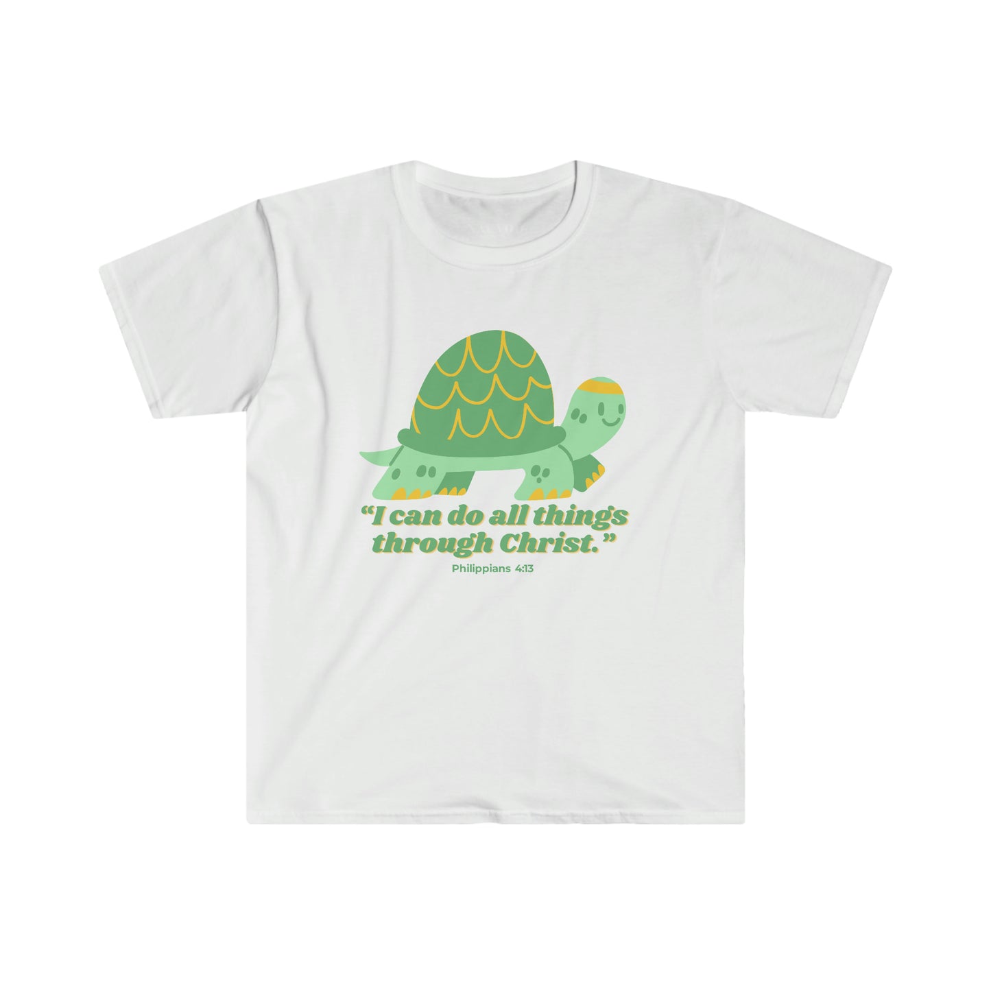 Cute Turtle T-Shirt - "I can do all things through Christ"