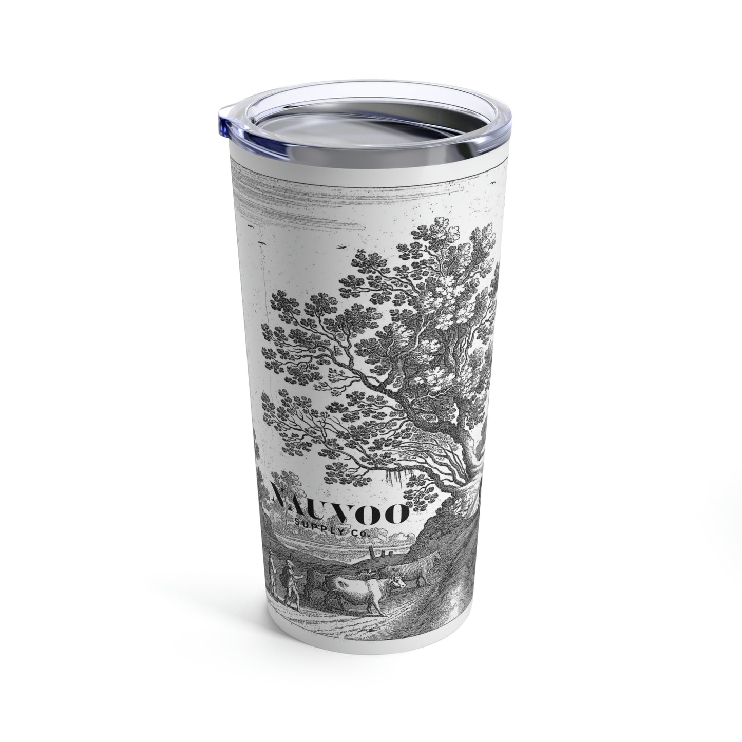 Nauvoo Supply Winter White Steel Insulated 20oz Tumbler