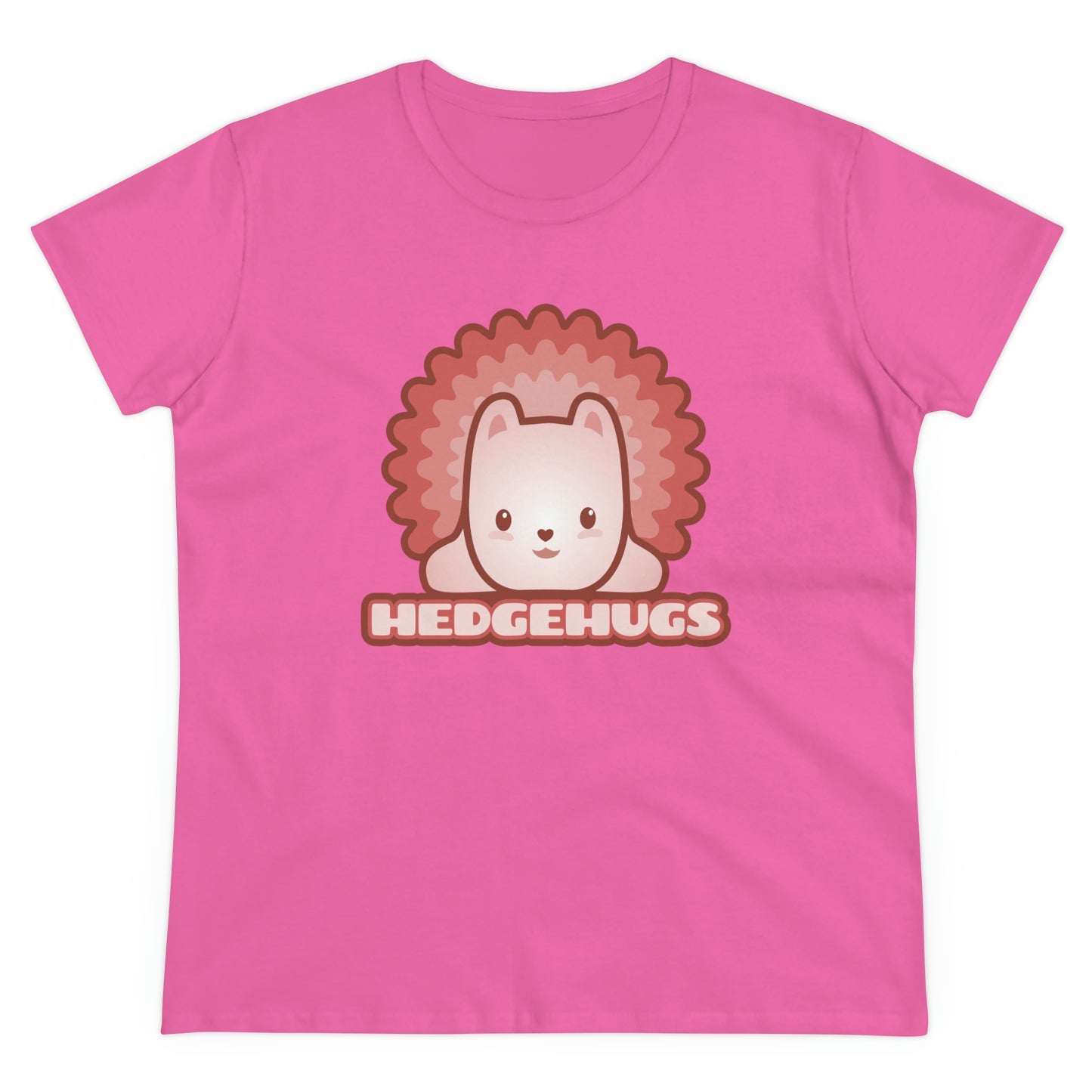 Women's Cute Hedgehog T-shirt Bible Quote in Kawaii Style