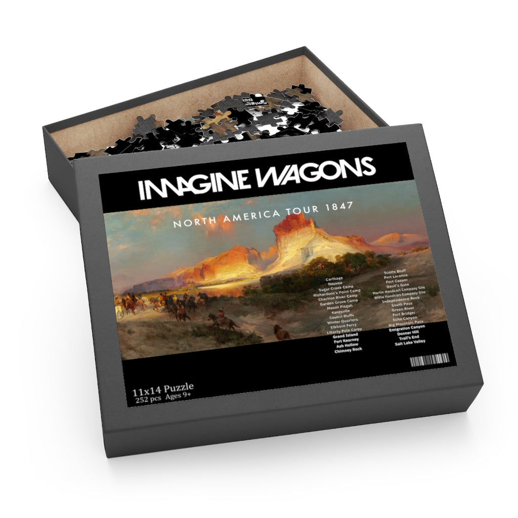 Imagine Wagons Mormon Pioneer Trek Jigsaw Puzzle