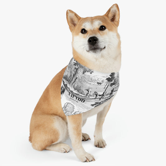 Nauvoo Supply White Pet Bandana Dog Collar