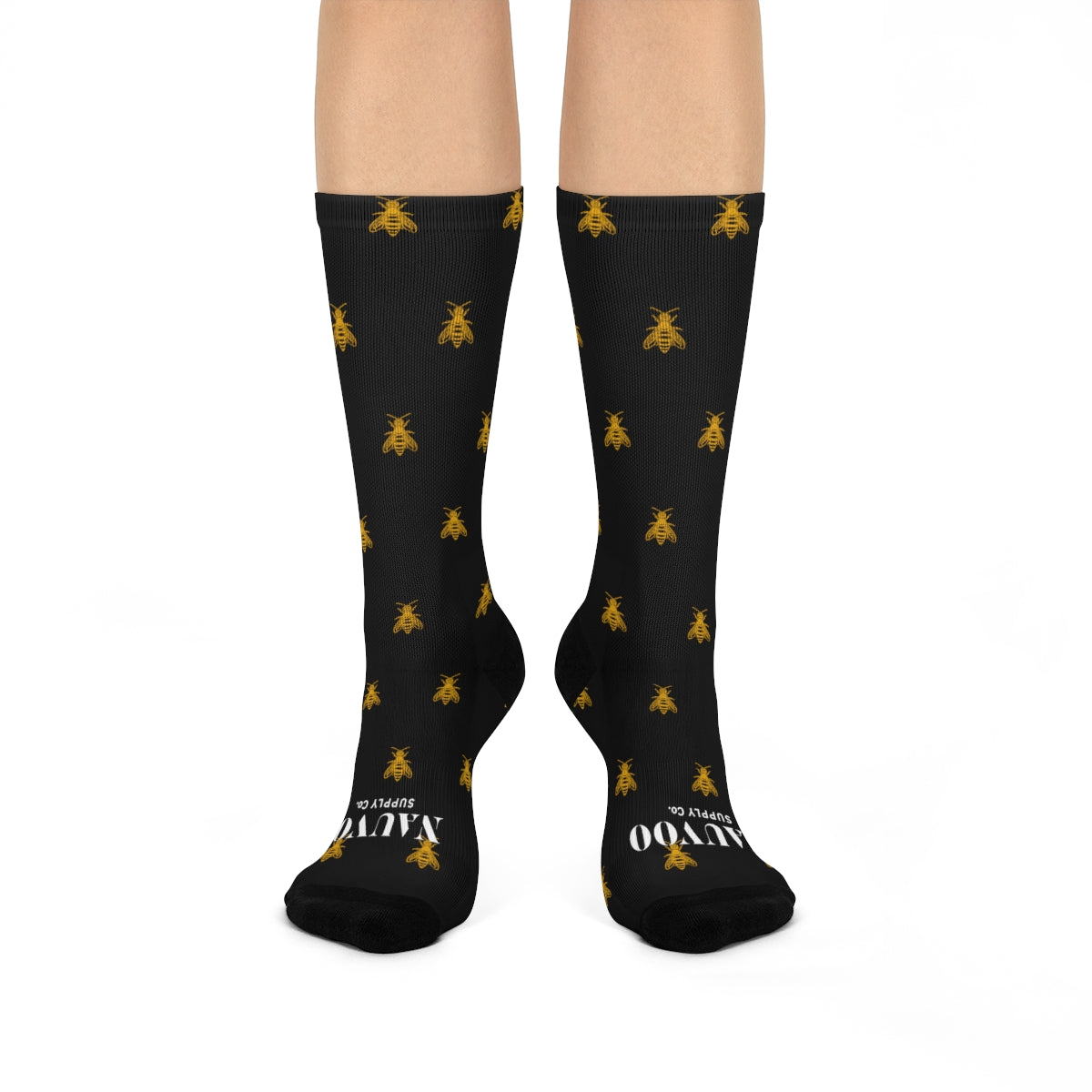 Deseret State of Mind - Black Honey Bee Dress Socks