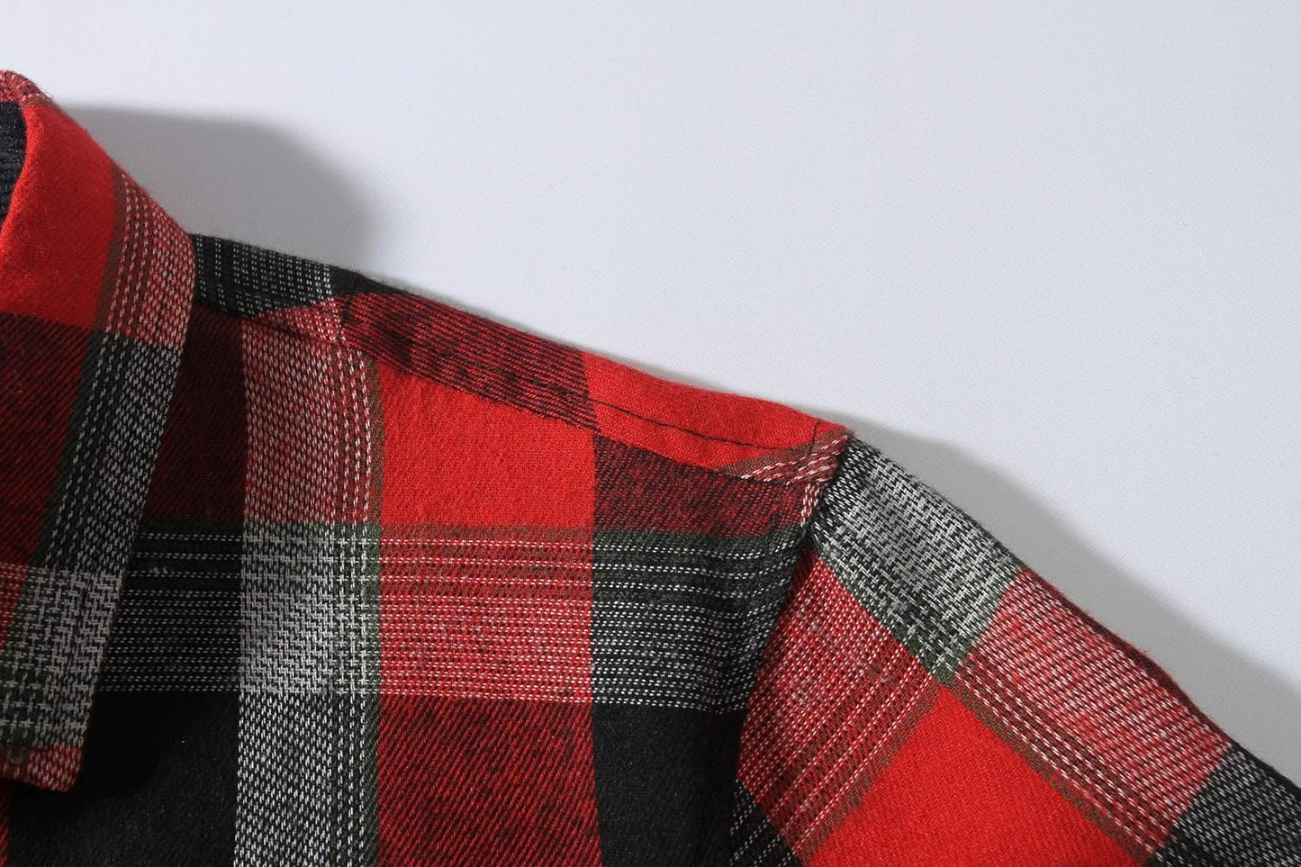 Men's Flannel Long Sleeve Button Down Plaid Shirt