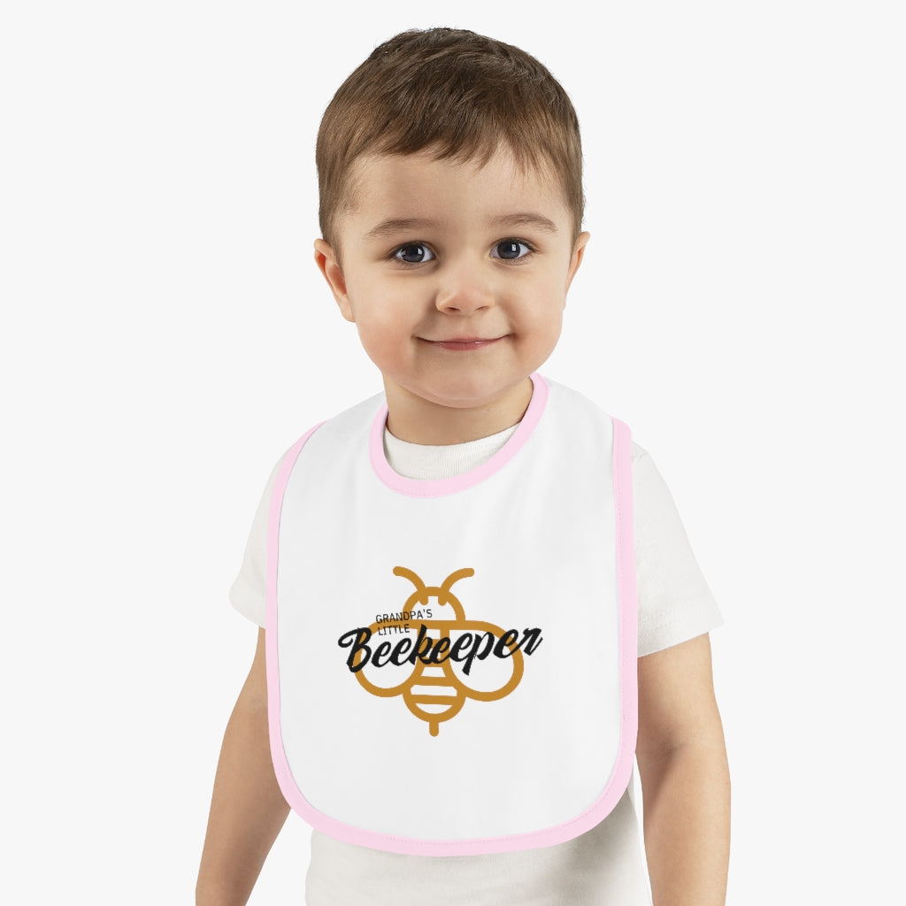 Grandpa's Little Beekeeper Baby Bib