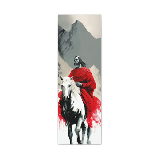 ”The Second Coming: Jesus in Red on Horseback“