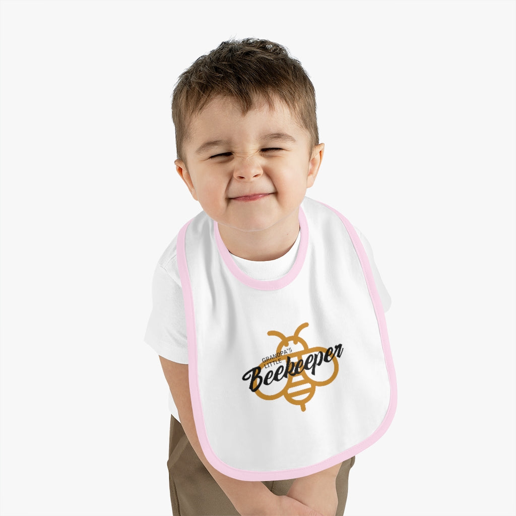 Grandpa's Little Beekeeper Baby Bib
