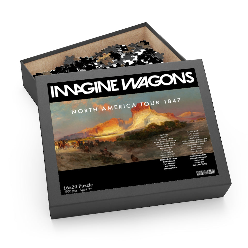 Imagine Wagons Mormon Pioneer Trek Jigsaw Puzzle