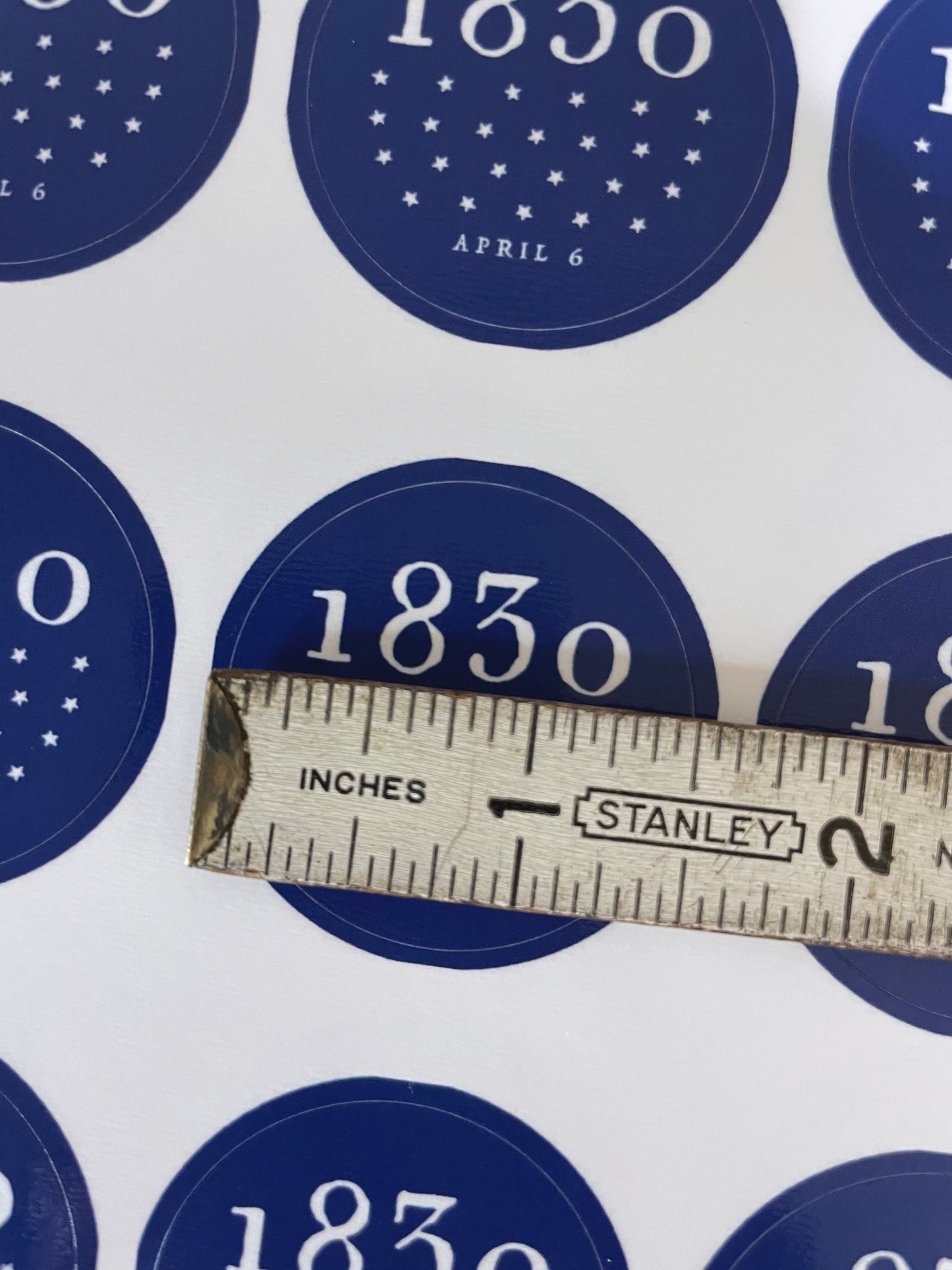 1830 Church Restoration Stickers