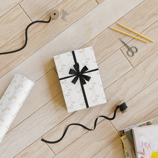 Lord of Lords Christmas Wrapping Paper - White and Gold