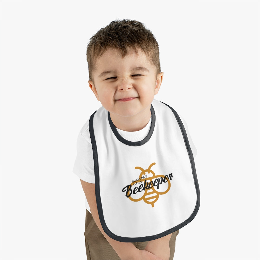 Grandpa's Little Beekeeper Baby Bib