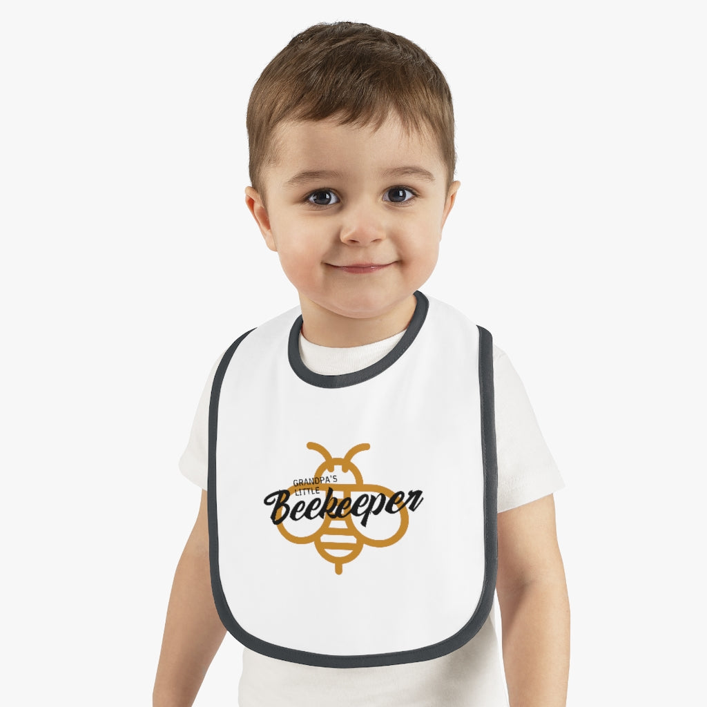 Grandpa's Little Beekeeper Baby Bib