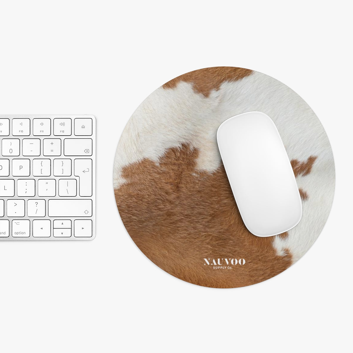 Nauvoo Supply Cowhide Print Mouse Pad