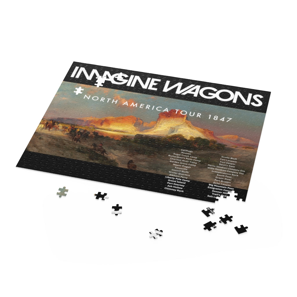 Imagine Wagons Mormon Pioneer Trek Jigsaw Puzzle