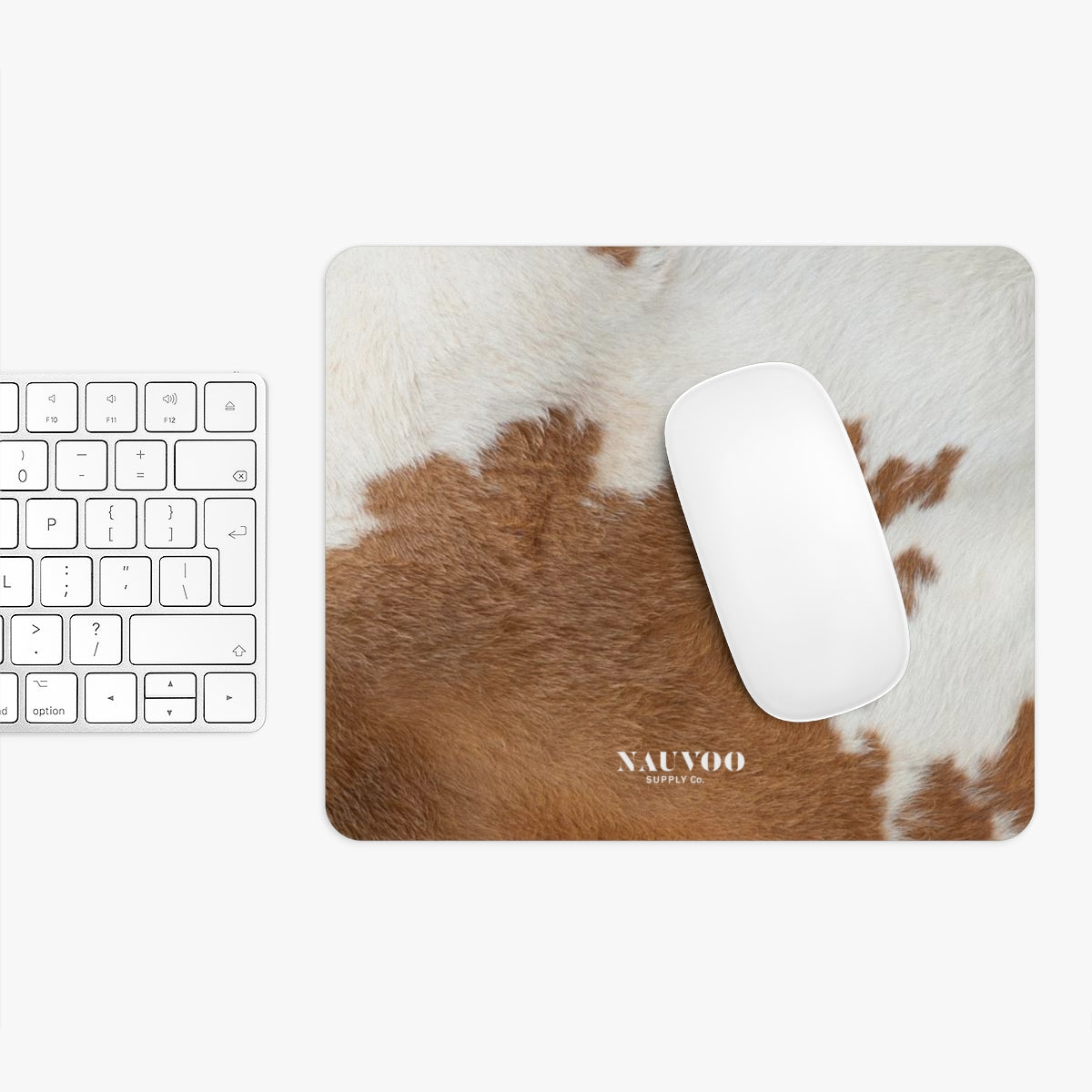 Nauvoo Supply Cowhide Print Mouse Pad