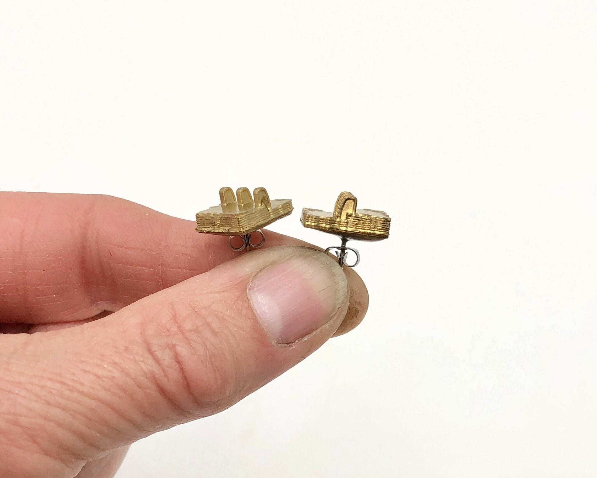 Gold Plates Earrings, LDS Gift for Mom LDS Baptism Gift Earrings Gold Plates Stud Earrings Book of Mormon Gift Baptism Gift Seminary Teacher