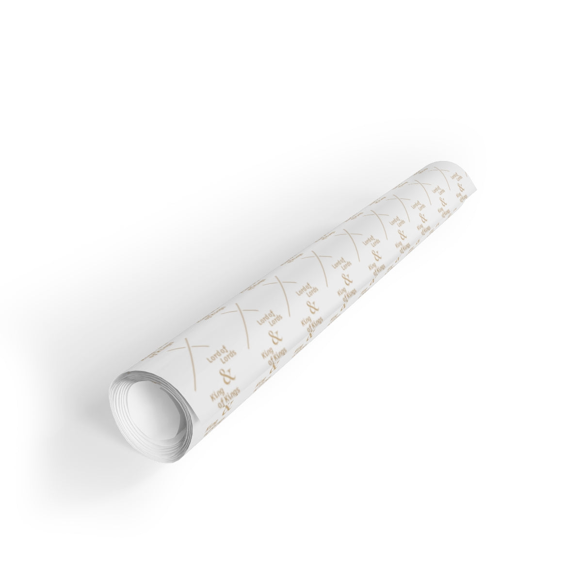 Lord of Lords Christmas Wrapping Paper - White and Gold