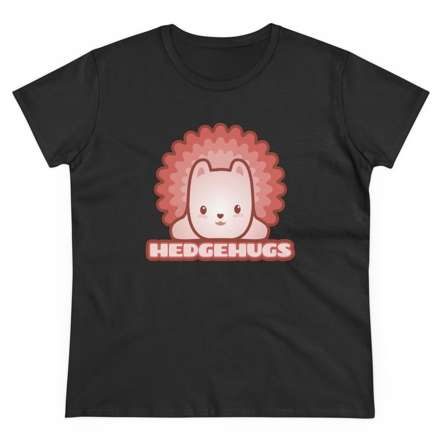 Women's Cute Hedgehog T-shirt Bible Quote in Kawaii Style