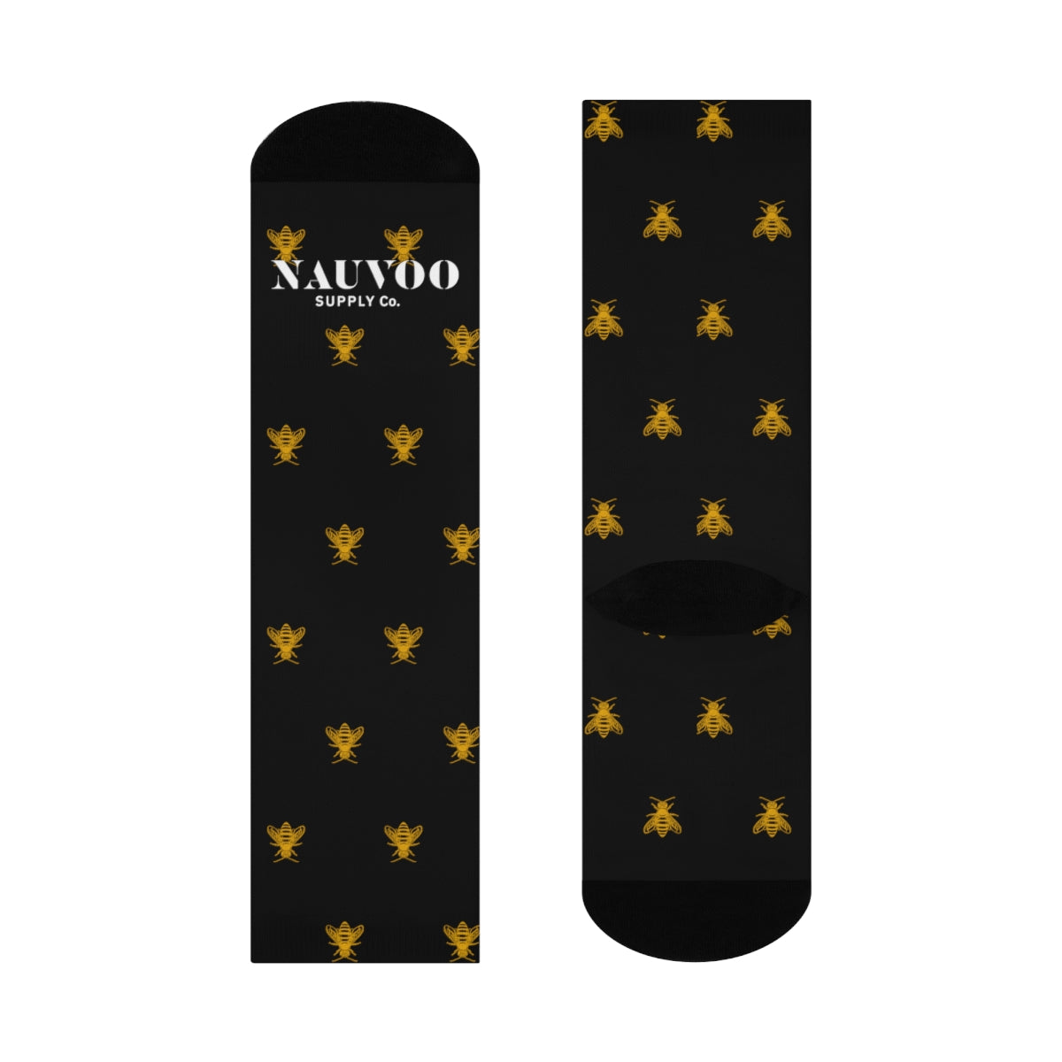 Deseret State of Mind - Black Honey Bee Dress Socks