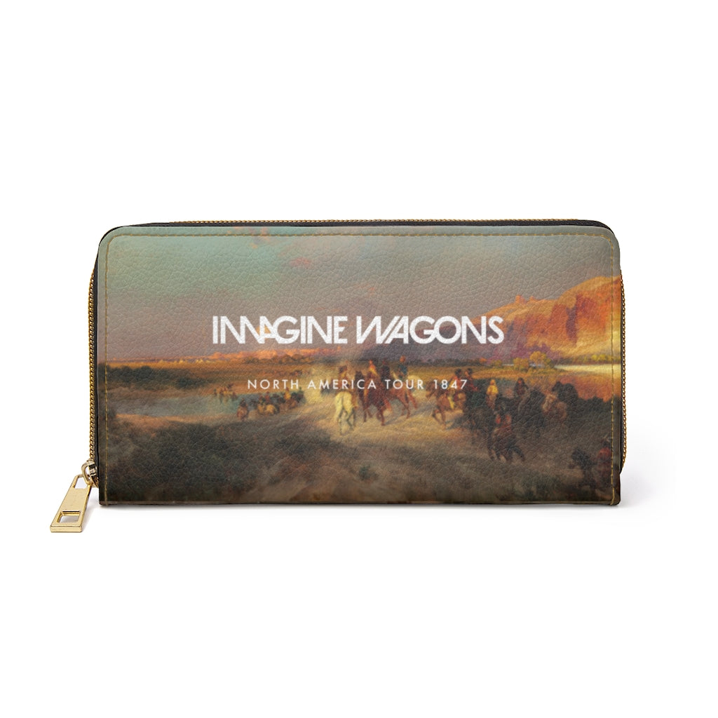 Imagine Wagons Small Zipper Wallet