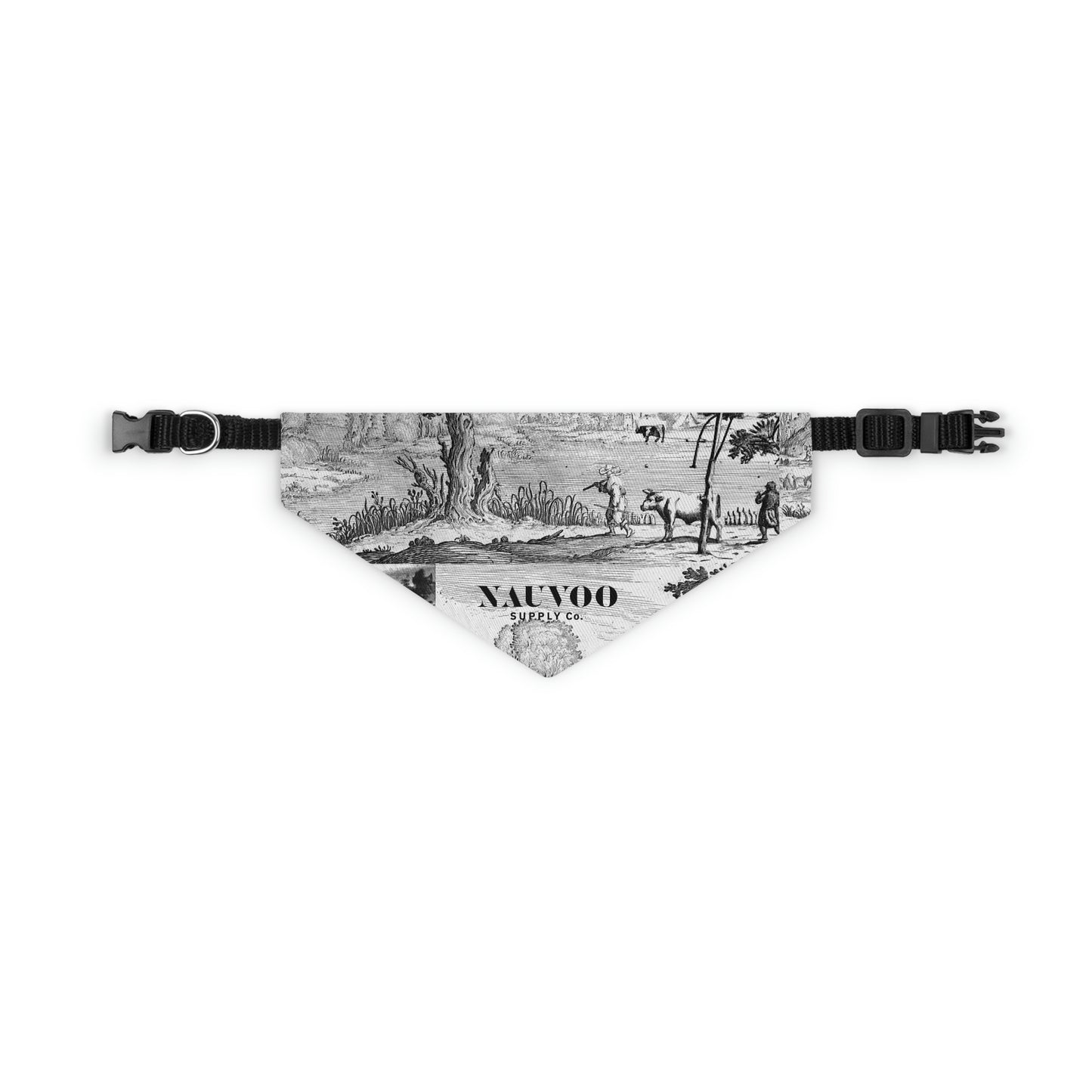 Nauvoo Supply White Pet Bandana Dog Collar