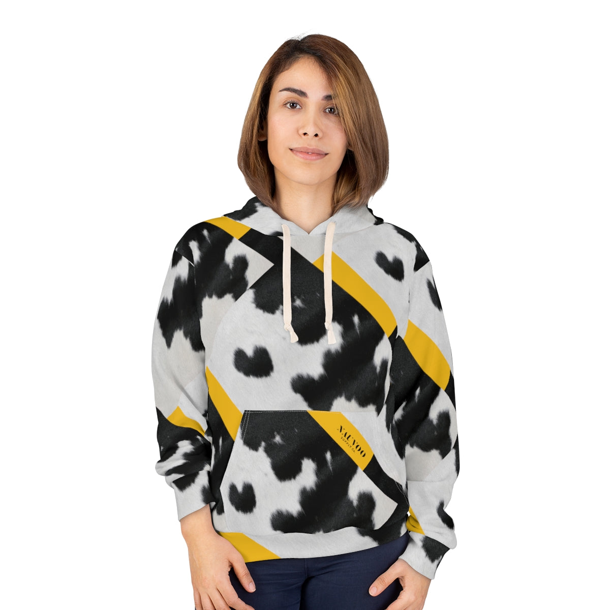 Winter Cow-print Hoodie