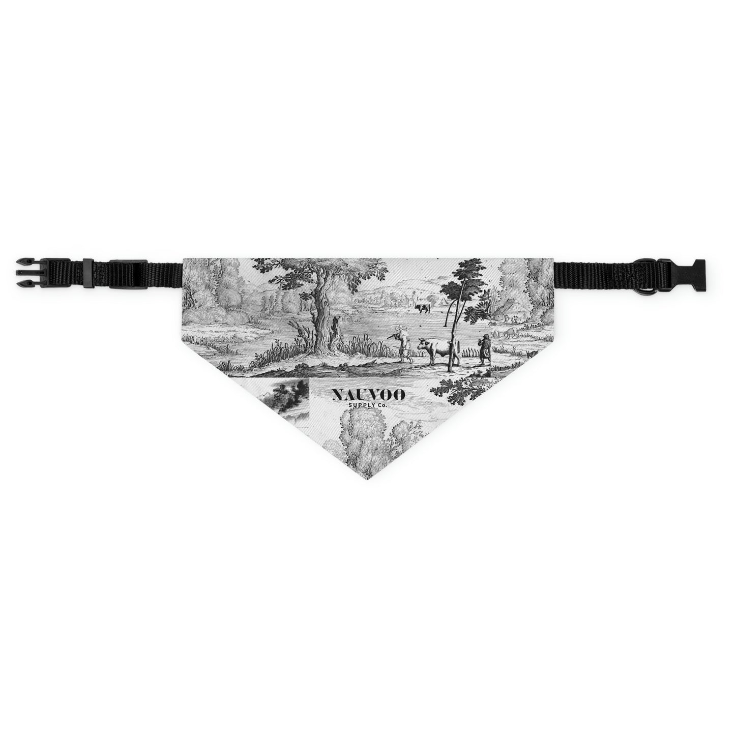 Nauvoo Supply White Pet Bandana Dog Collar