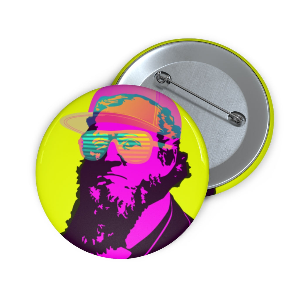 Briggie 80s Neon Brigham Young Button
