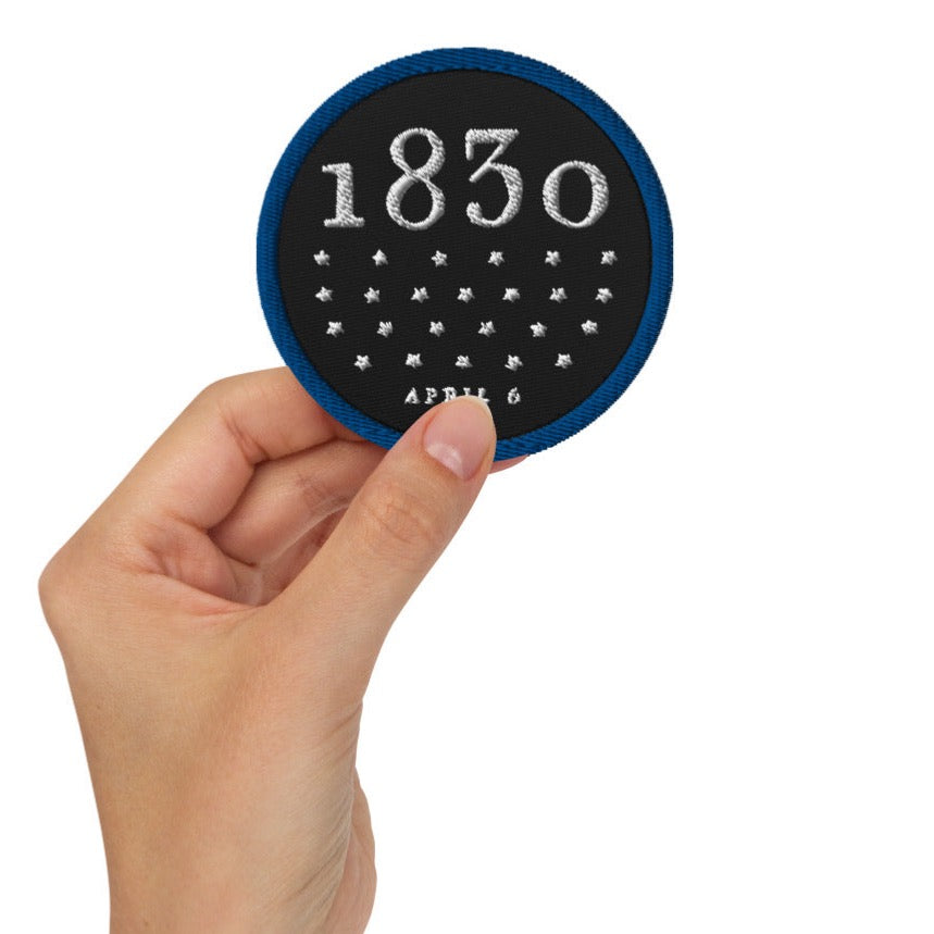 Large April 6, 1830 Church Restoration Patch
