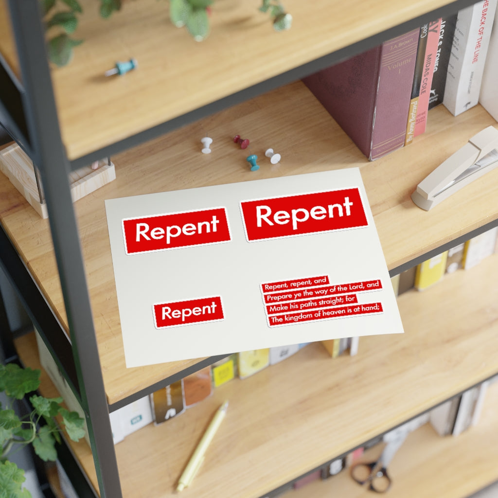 Repent Stickers