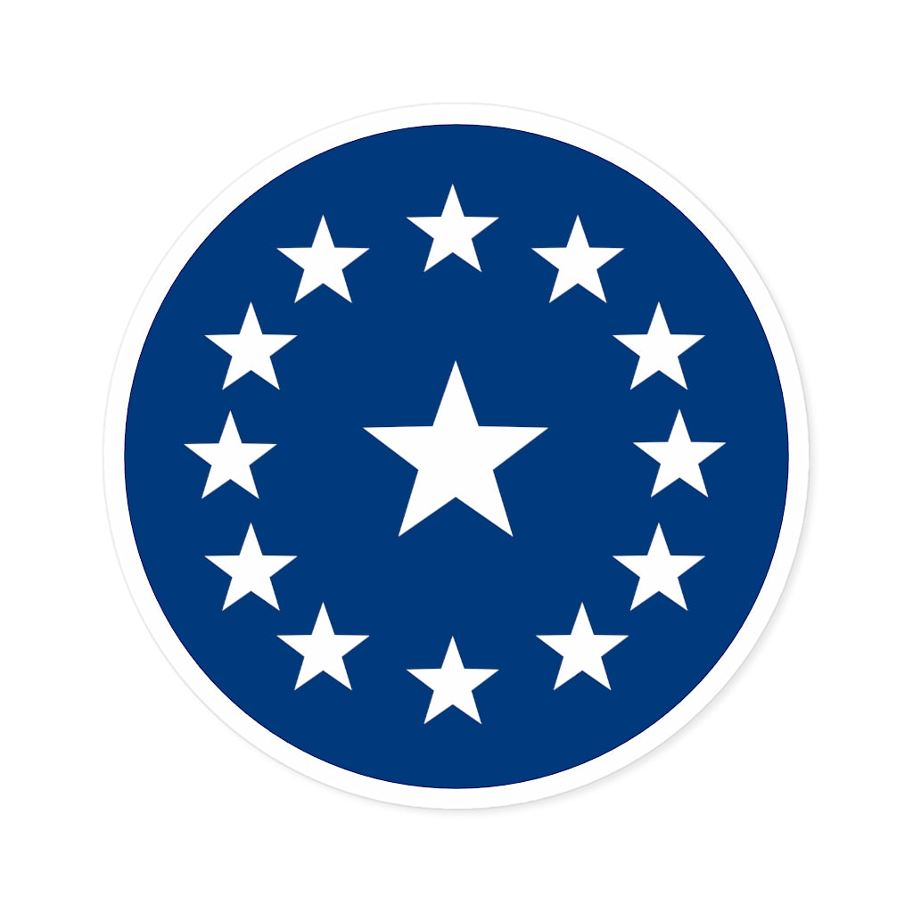 Flag of Deseret (Kingdom of God flag) - Round decal