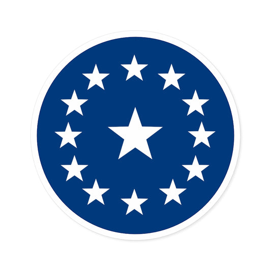 Flag of Deseret (Kingdom of God flag) - Round decal