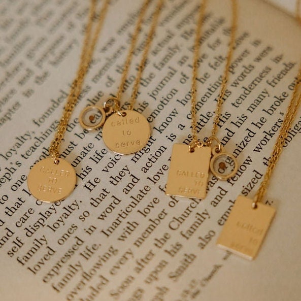 Called to Serve LDS Missionary Necklace, Sister Missionary Gift, Latter Day Saint Mission Jewelry, Christian Jewelry, Missionary Gift Idea