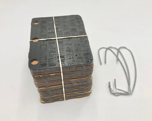 DIY Kit to Build Your Own 1/2 Scale Gold Plates, Wood Laser Cut, Lds Gift, Handcrafted Metal Rings