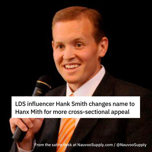LDS Influencer Hank Smith Changes Name to Hanx Mith