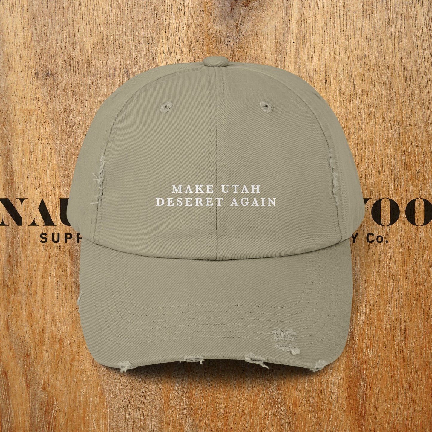 Make Utah Deseret Again - Unisex Distressed Cap