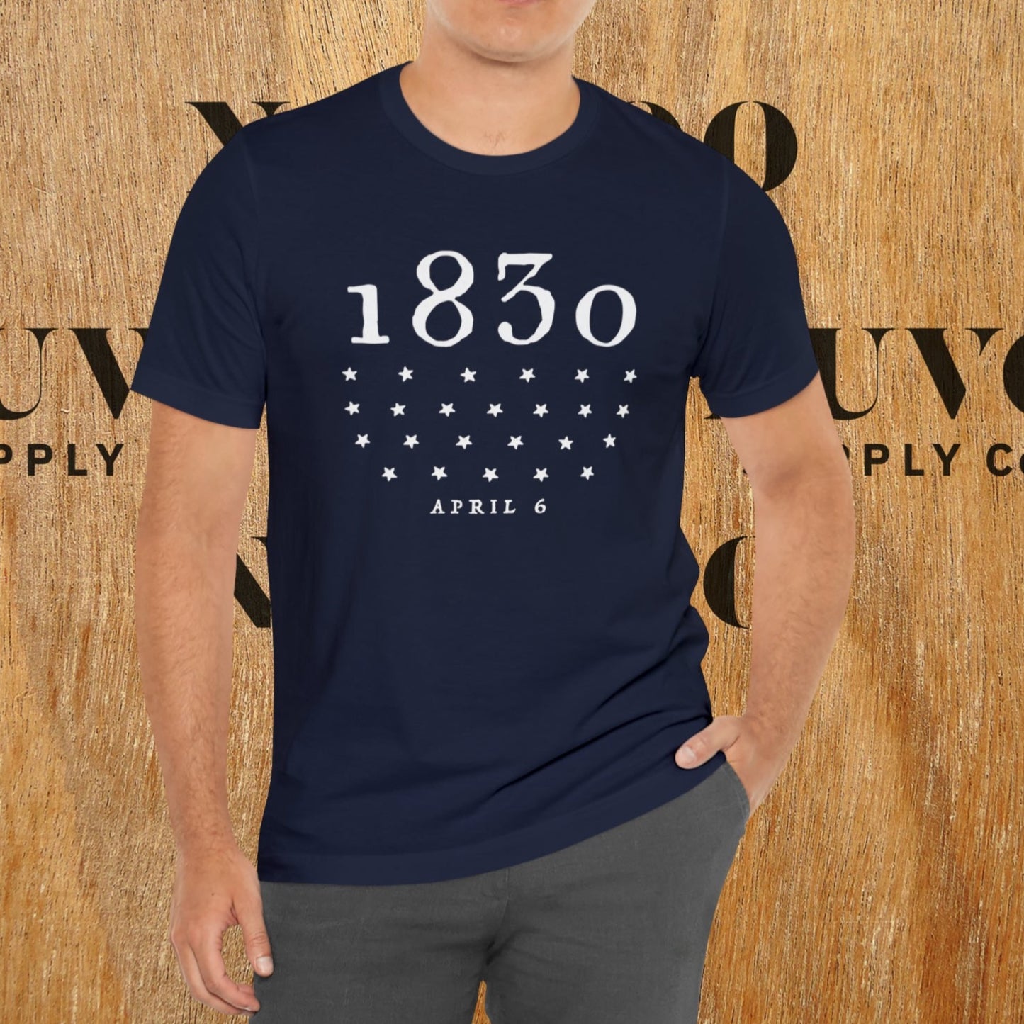 Mens April 6, 1830 Church Restoration T-shirt