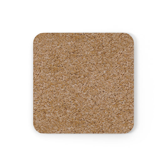 "For Warming And Serving Food Only" Cork Back Coasters - Because Some Messages Need Repeating