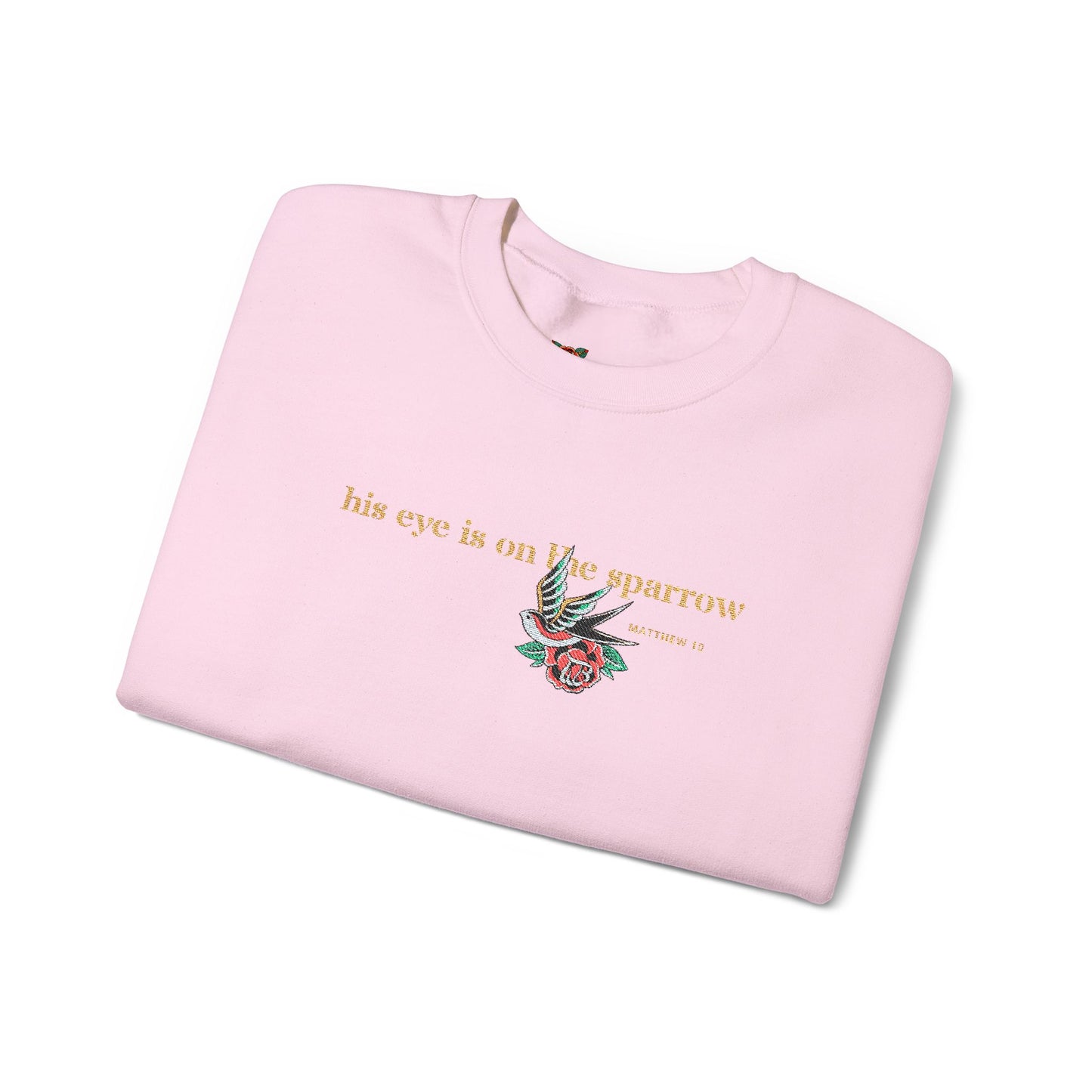 LDS Hymn “His Eye is on the Sparrow” Crew-neck Sweatshirt