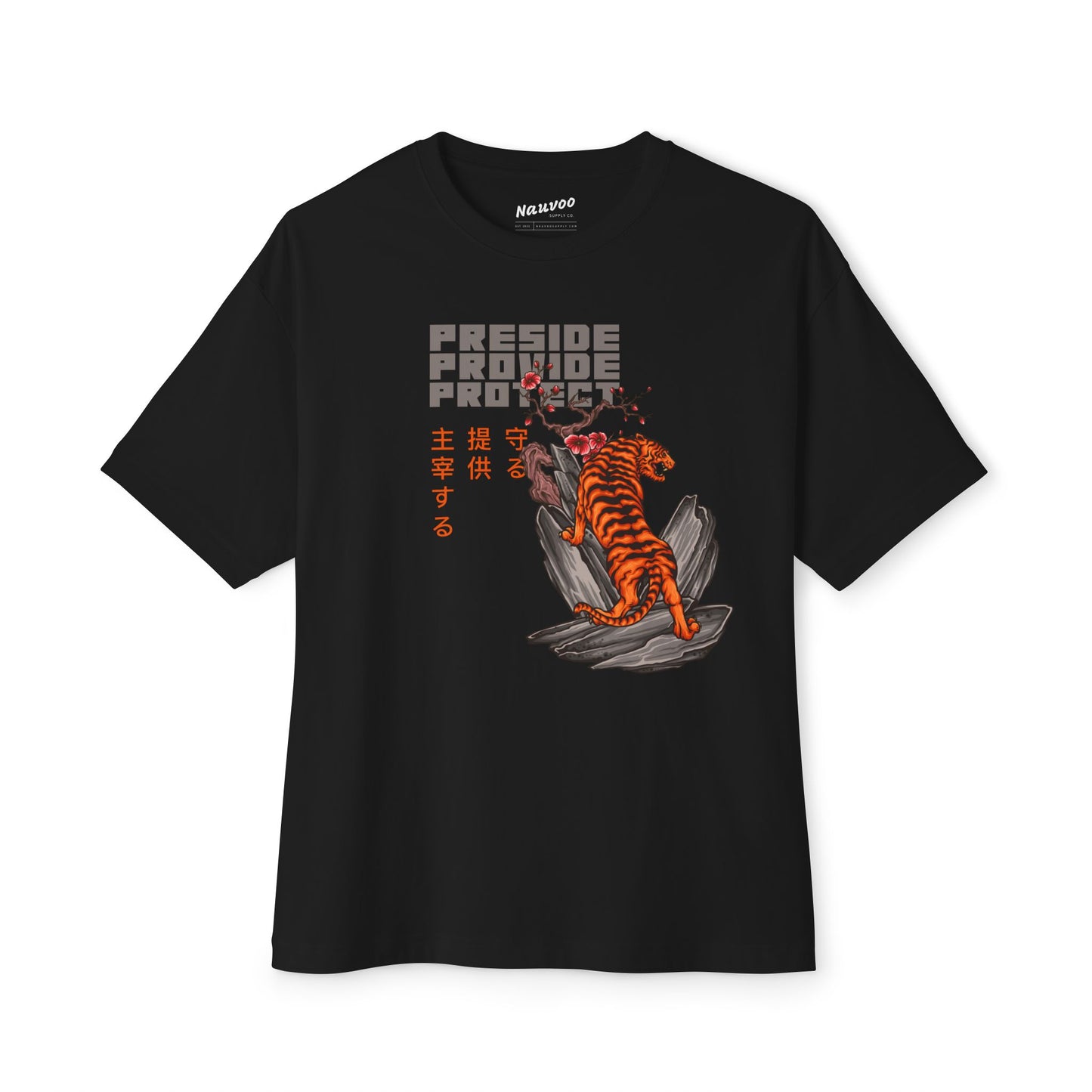 Mens Preside Provide Protect - Japanese Style Family Proclamation T-Shirt