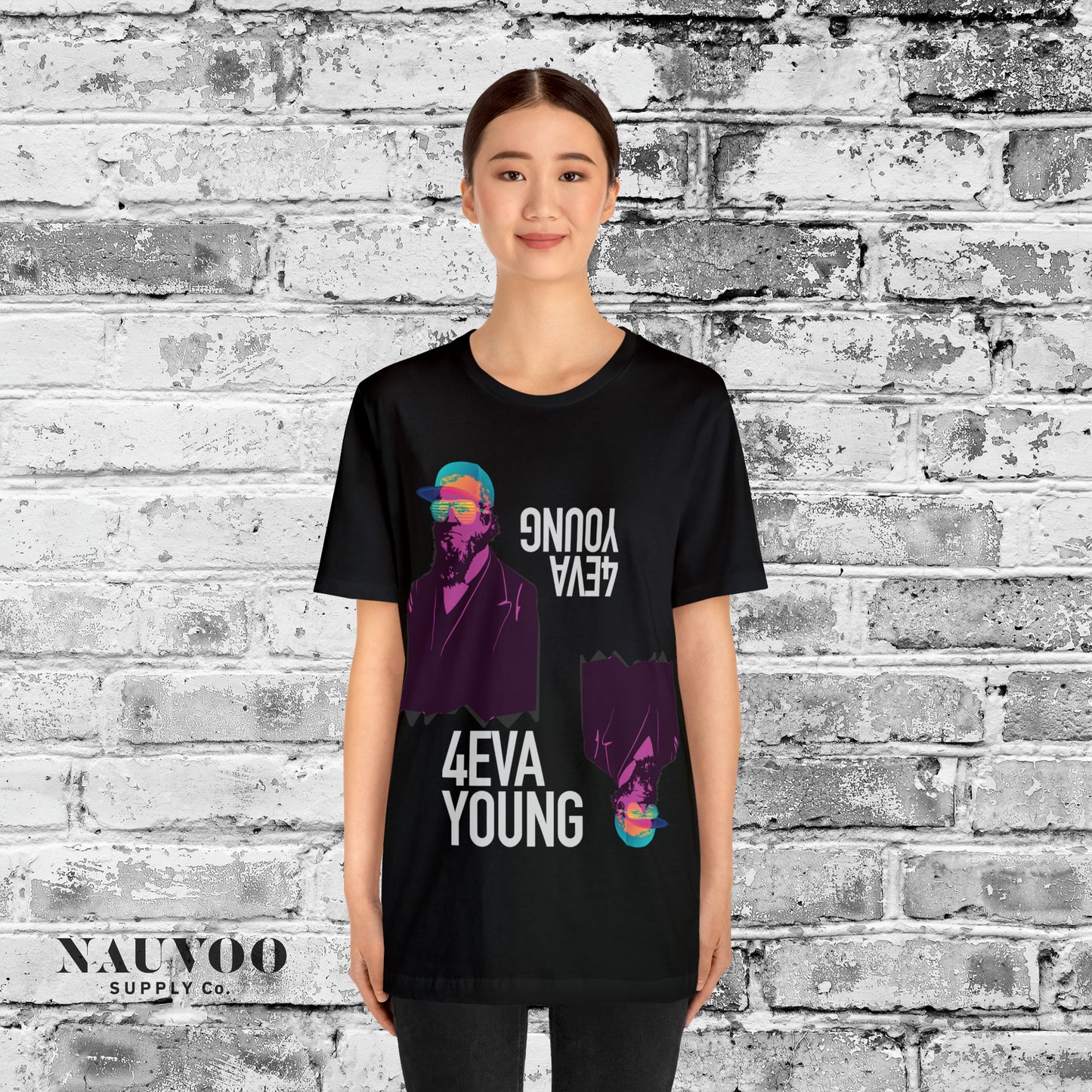 Unisex Softstyle T-Shirt - Brigham Young Forever Young