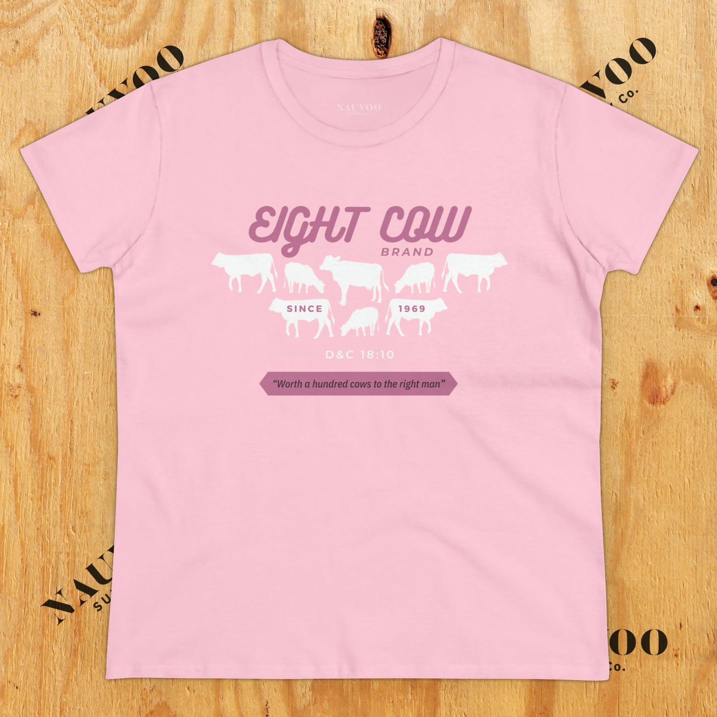 Johnny Lingo 8 Cow Brand Premium Women's Crewneck T-shirt