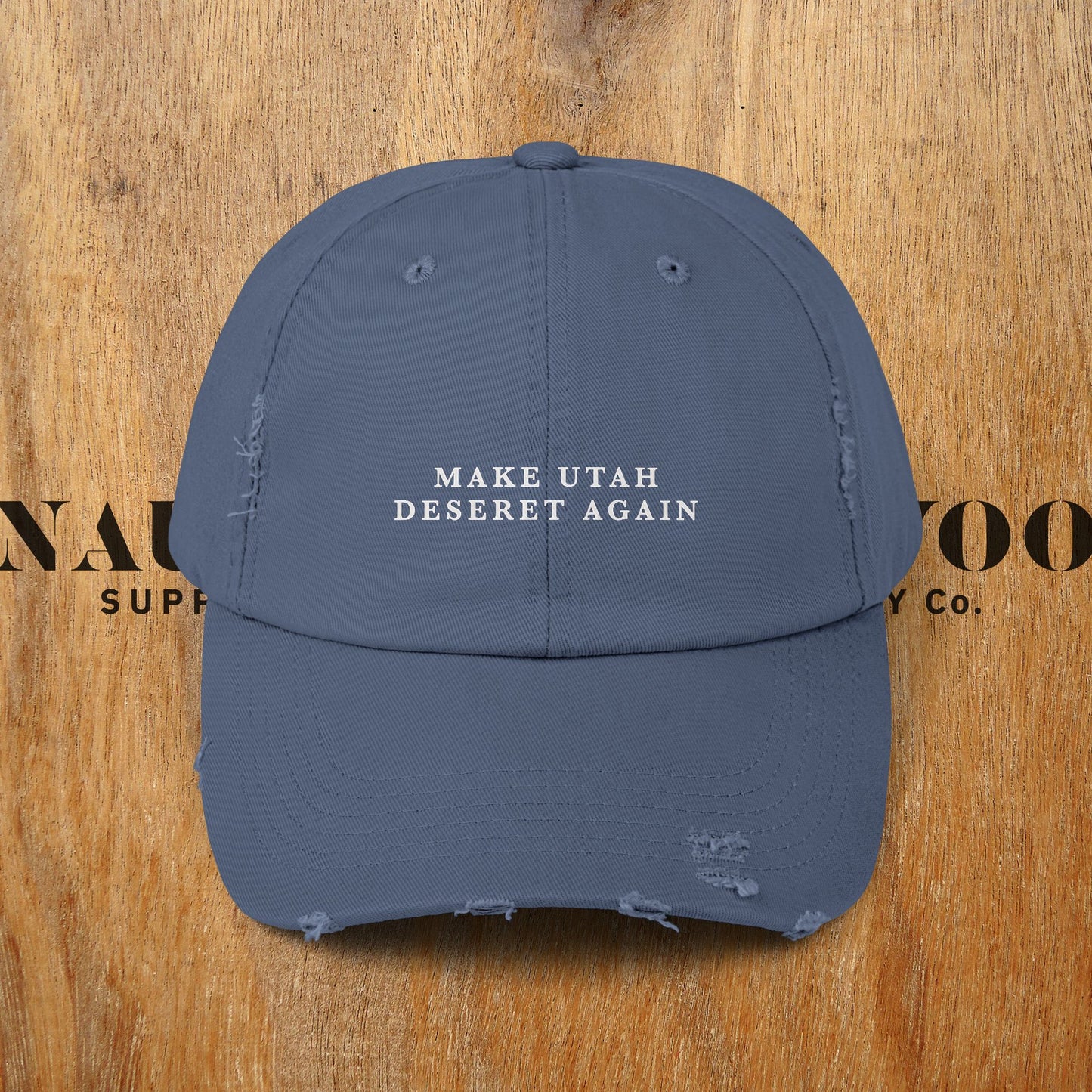 Make Utah Deseret Again - Unisex Distressed Cap