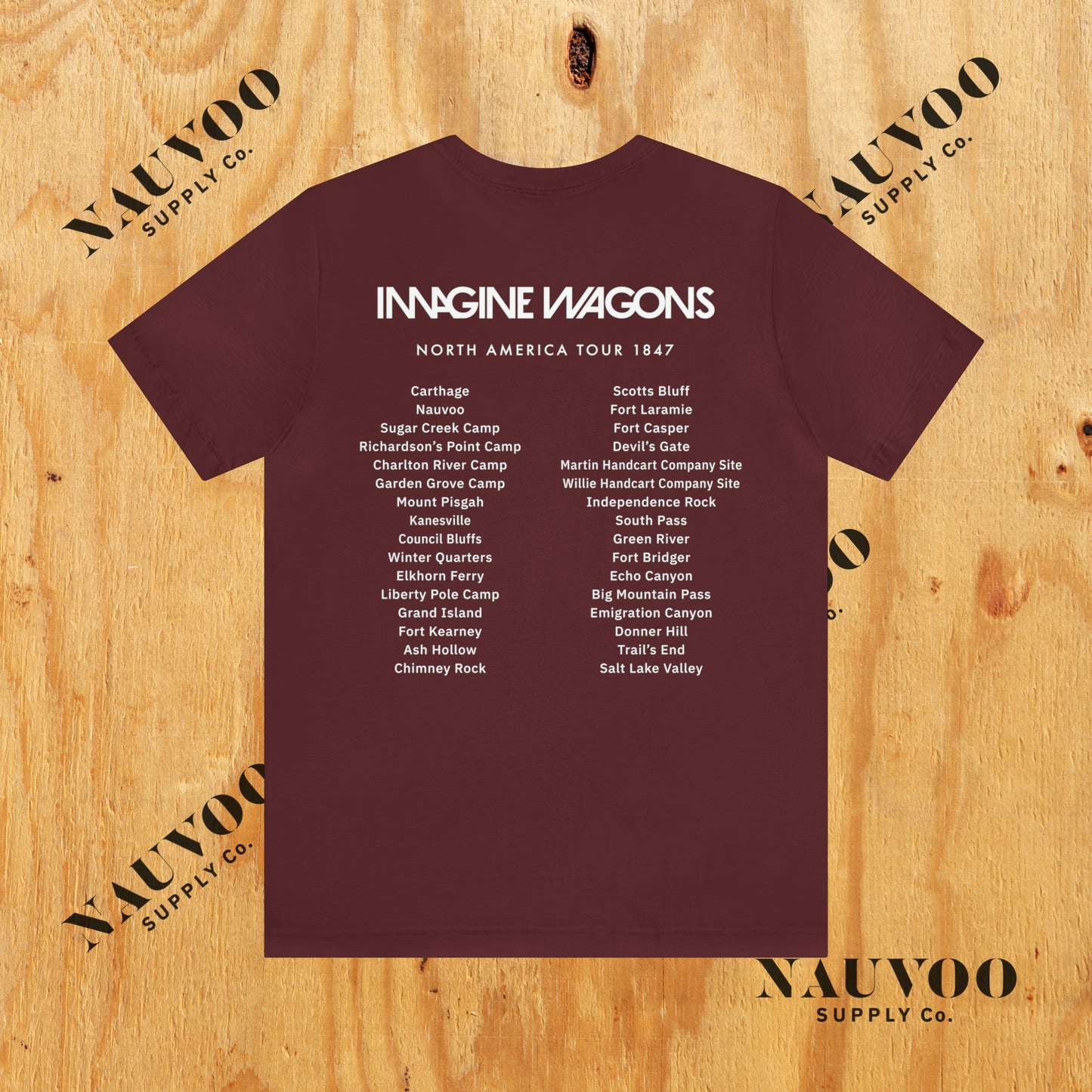 Imagine Wagons - 1847 Mormon Pioneer Trek Shirt