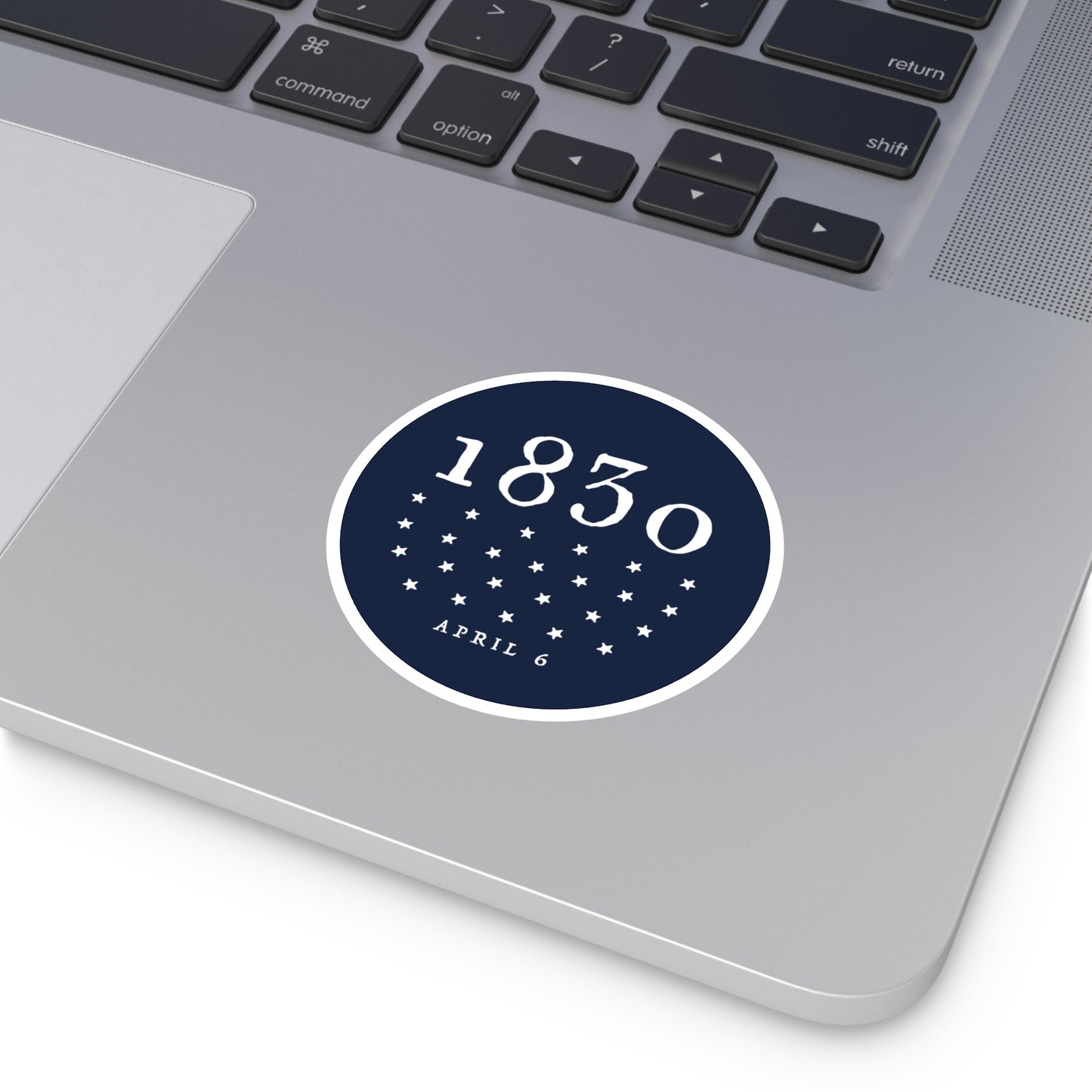 1830 Sticker - Round Indoor/Outdoor automobile decal
