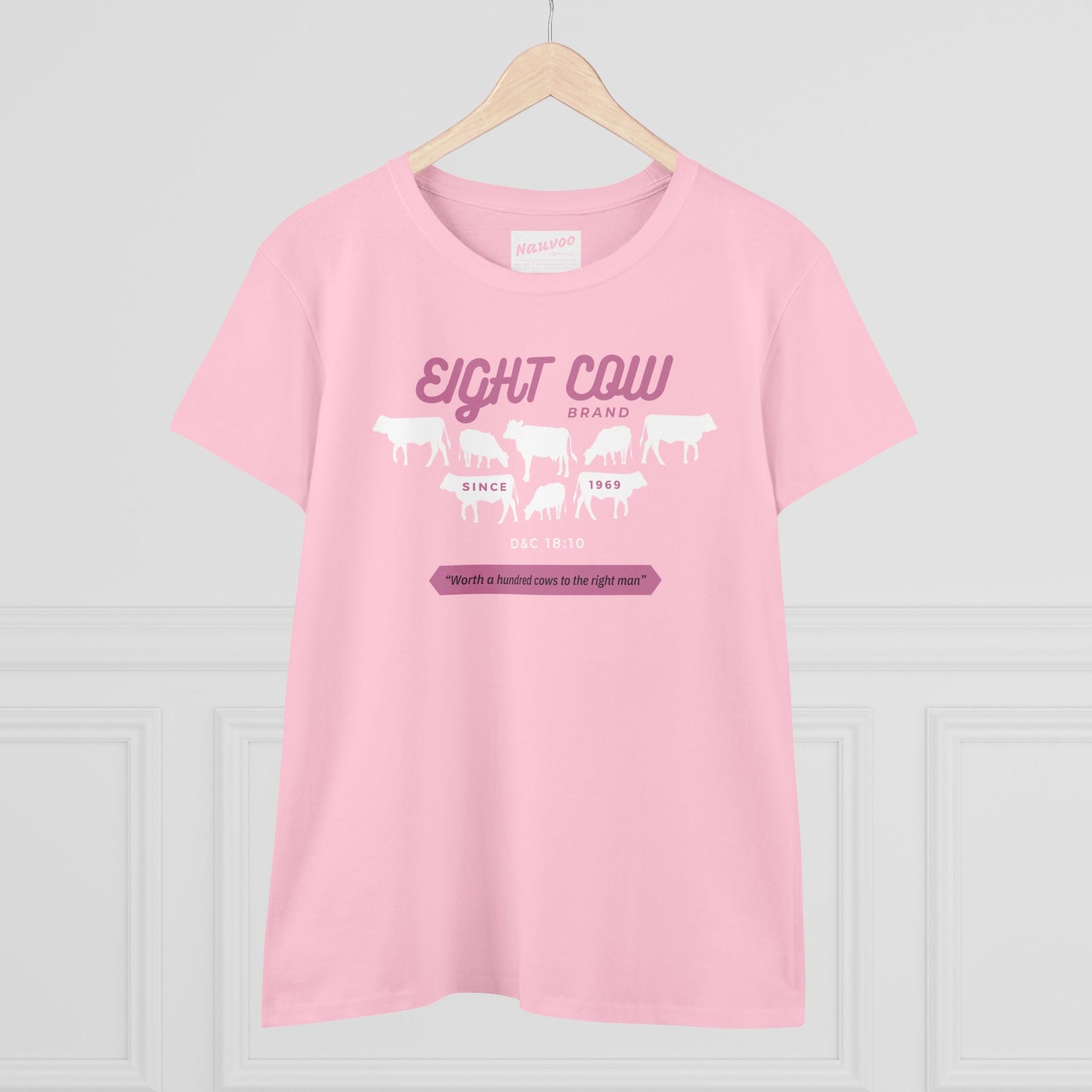 Johnny Lingo 8 Cow Brand Premium Women's Crewneck T-shirt