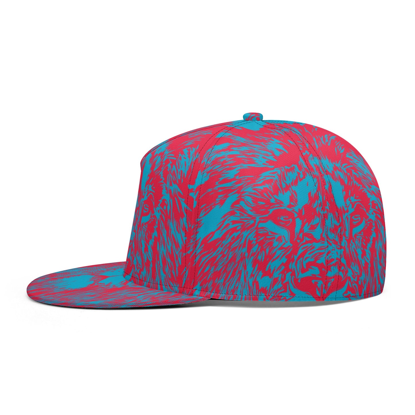 Nauvoo Skateboarding Blue and Red Lion Ball Cap