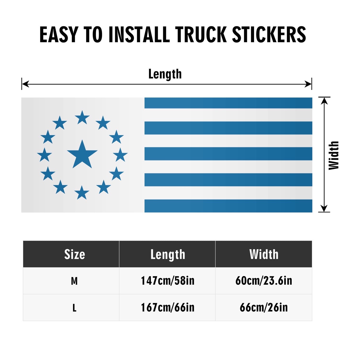 truck decal, installation instructions, how to