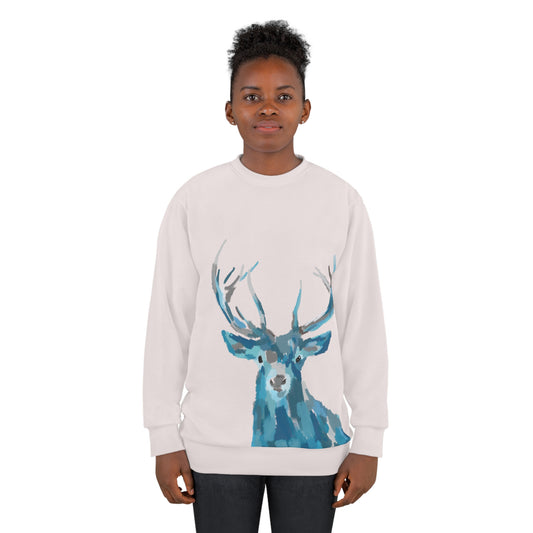 M&C Handpainted Stag Deer Unisex Sweatshirt