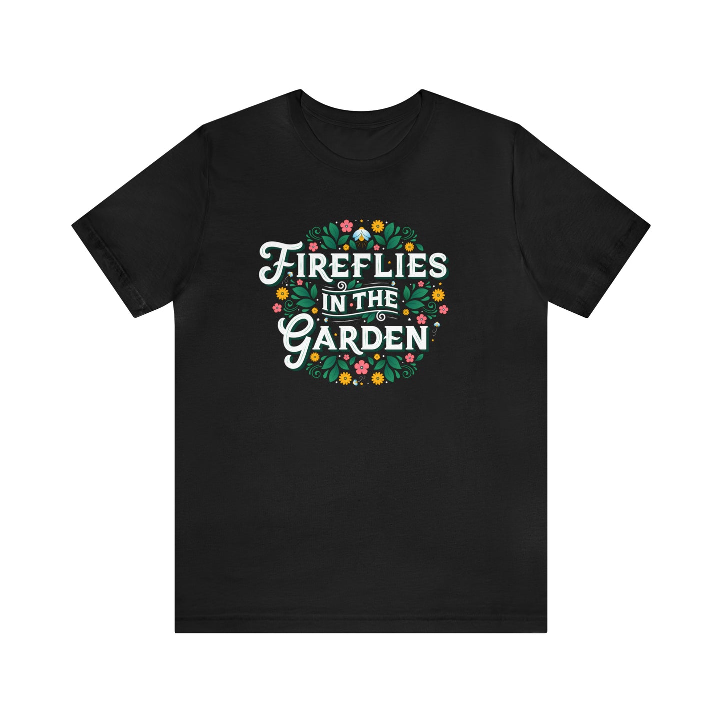 Cute Firefly Shirt with Botanical Wildflowers